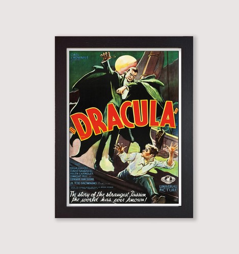 Framed vintage dracula movie - framed,
