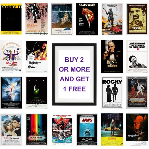 Classic 70s movie posters - posters, a4