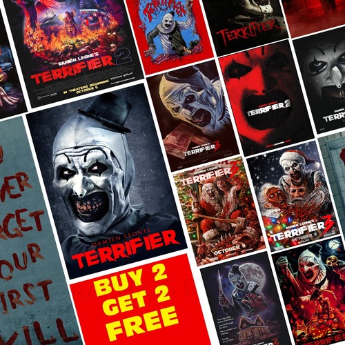 Terrifier movie posters a4 - terrifier, a5