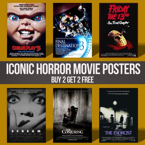 Iconic horror movie - movie, posters